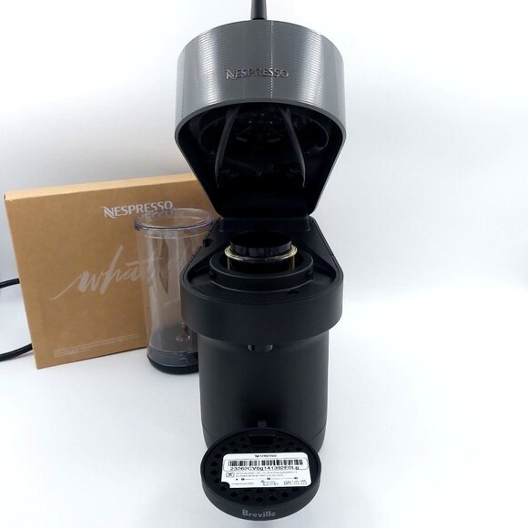 Nespresso Vertuo Pop+ Dark Grey Coffee Espresso Maker Breville Compact 5 Size - Picture 4 of 12